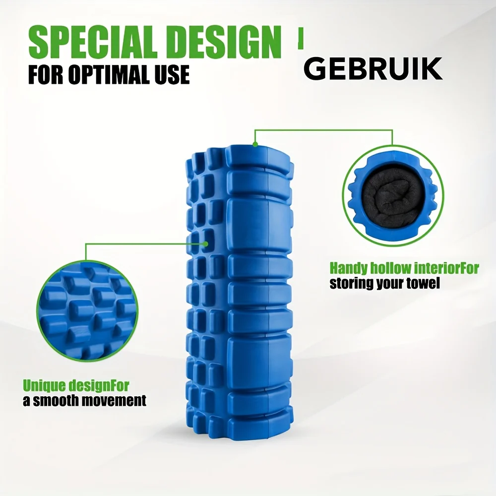 High Density Foam Roller 13 Inch Exercise Roller, Easy to Carry And Durable, for Muscle Relaxation, Yoga Training, Indoor Fitness